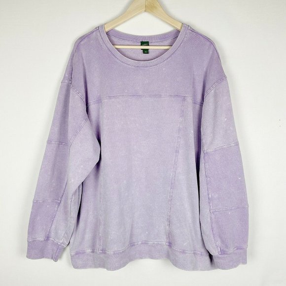 Wild Fable Lavender Crew Neck Sweatshirt - Picture 3 of 6